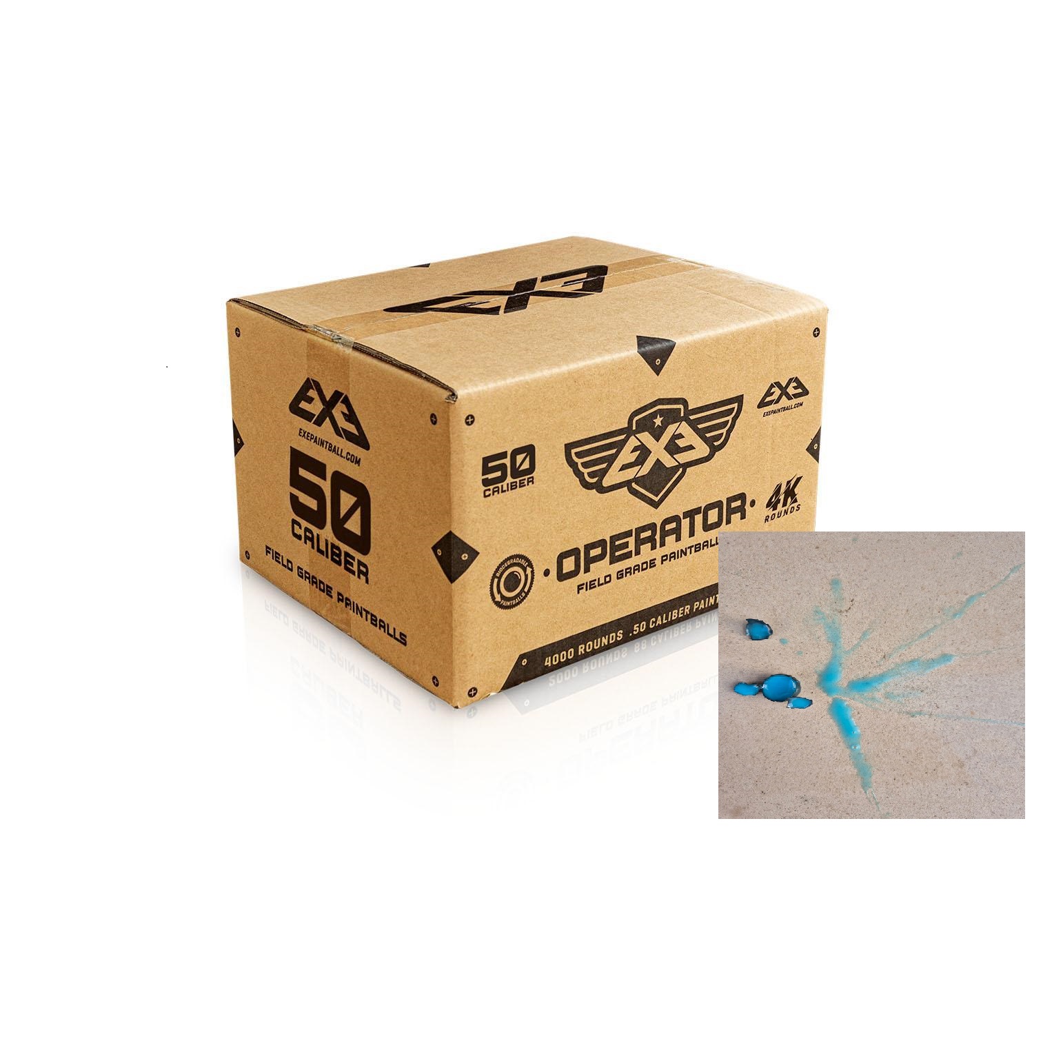 Caja de Bolas Operator 4.000 Unds. Calibre 50  Azul/Azul- *Envío Gratis 2/4 Días.